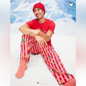 Old Navy Red and White Kids Pajama Bottoms